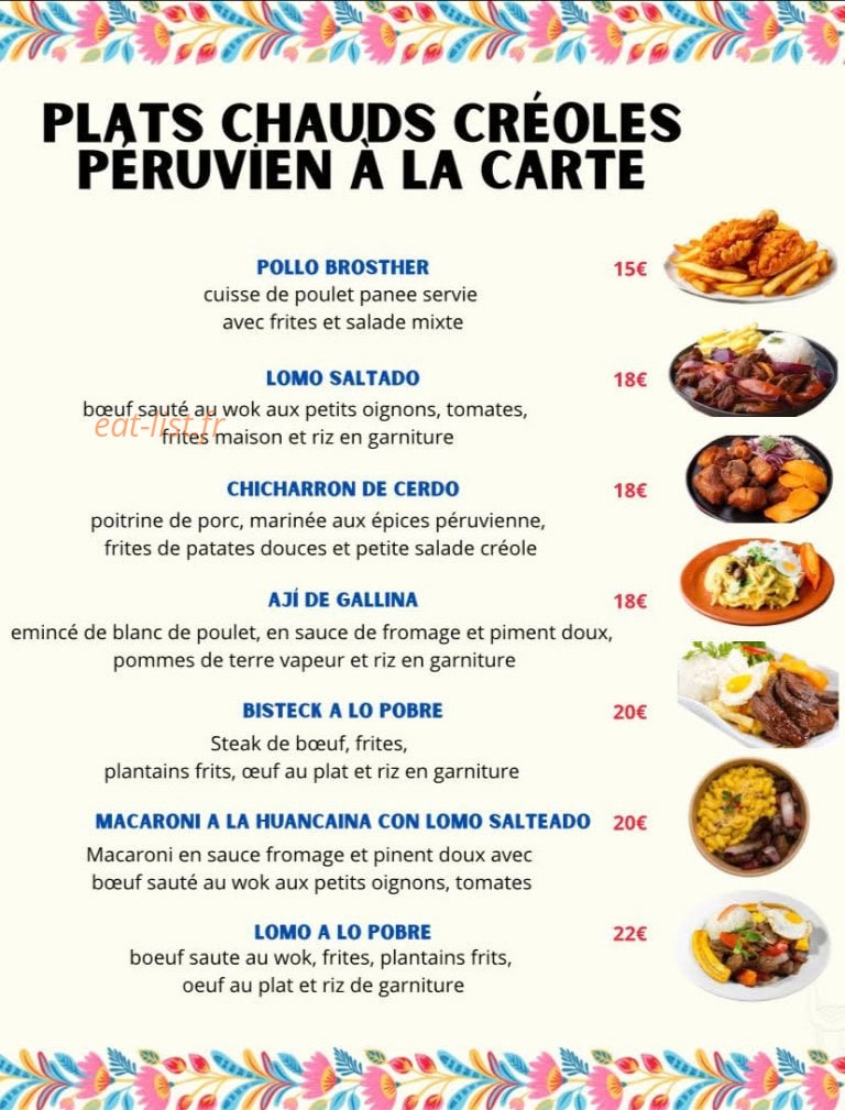 Te Amo Perou — carte page 3