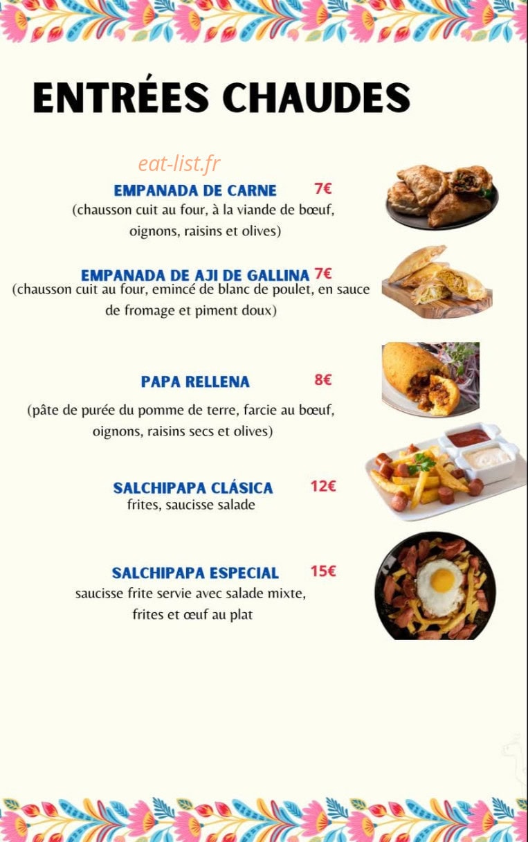 Te Amo Perou — carte page 2