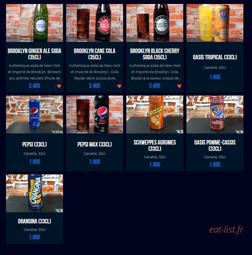 U's Canteen — carte page 6