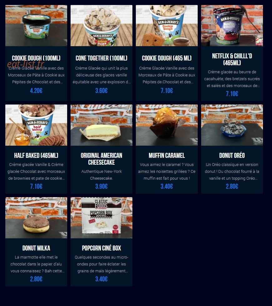U's Canteen — carte page 5