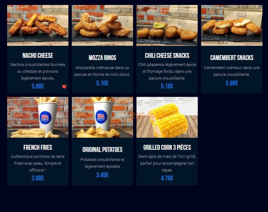 U's Canteen — carte page 4