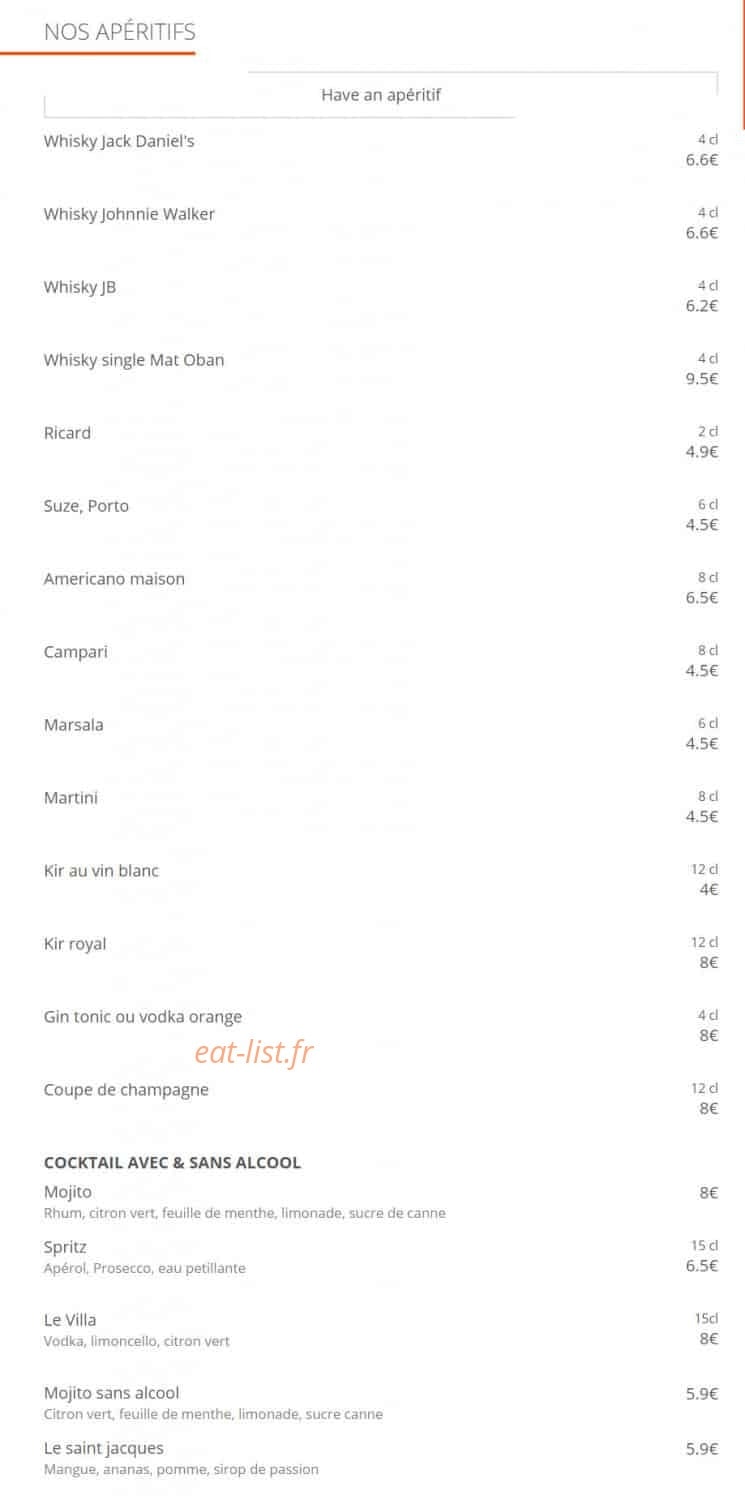 Villa Saint Jacques — carte page 1
