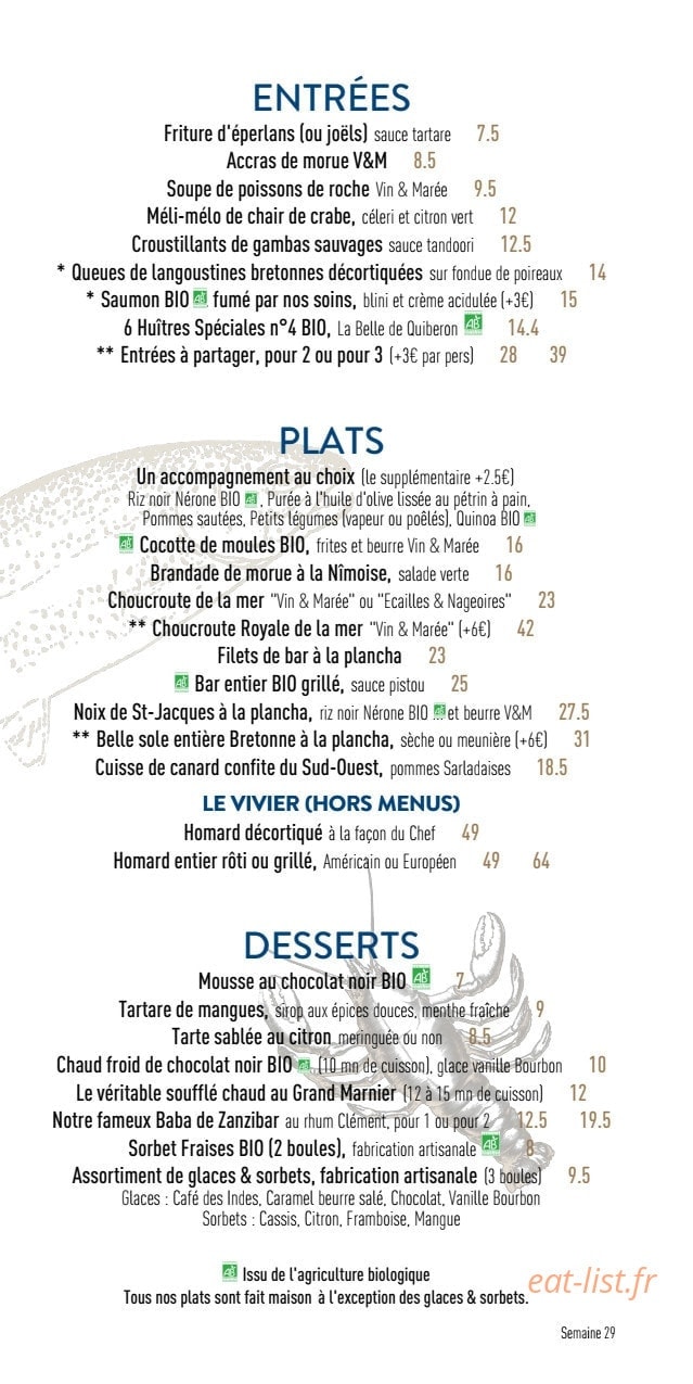 Vins et Marée — carte page 2