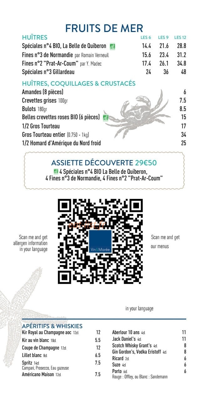 Vins et Marée — carte page 3
