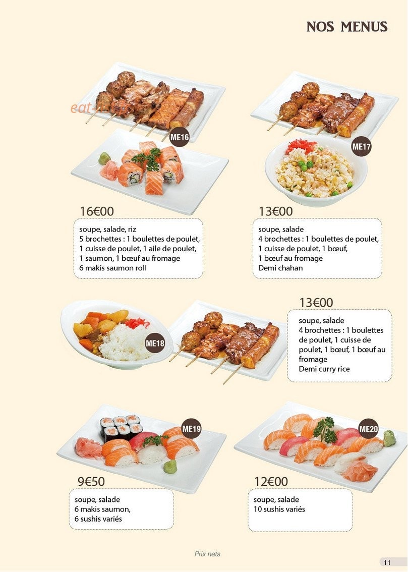 Yaki Ramen — carte page 11