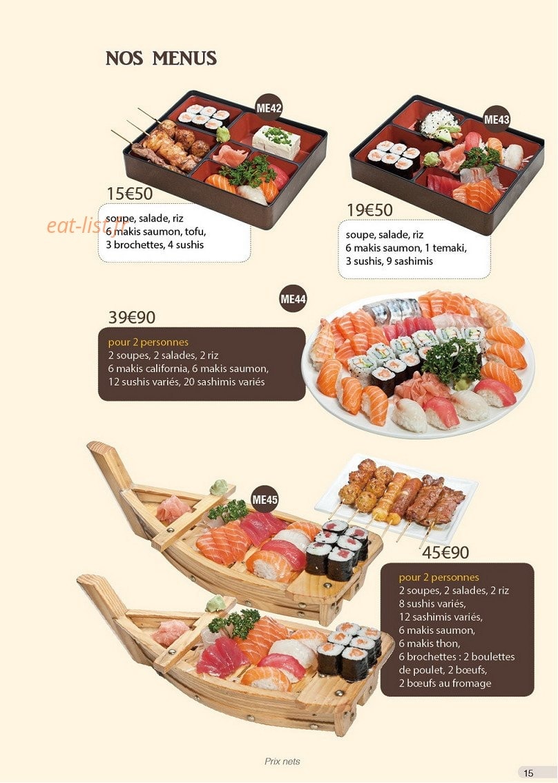 Yaki Ramen — carte page 15
