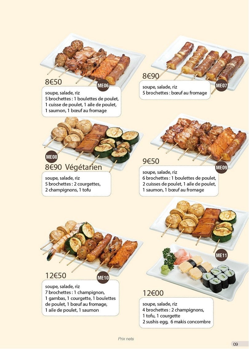 Yaki Ramen — carte page 9