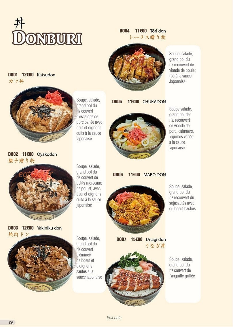 Yaki Ramen — carte page 6