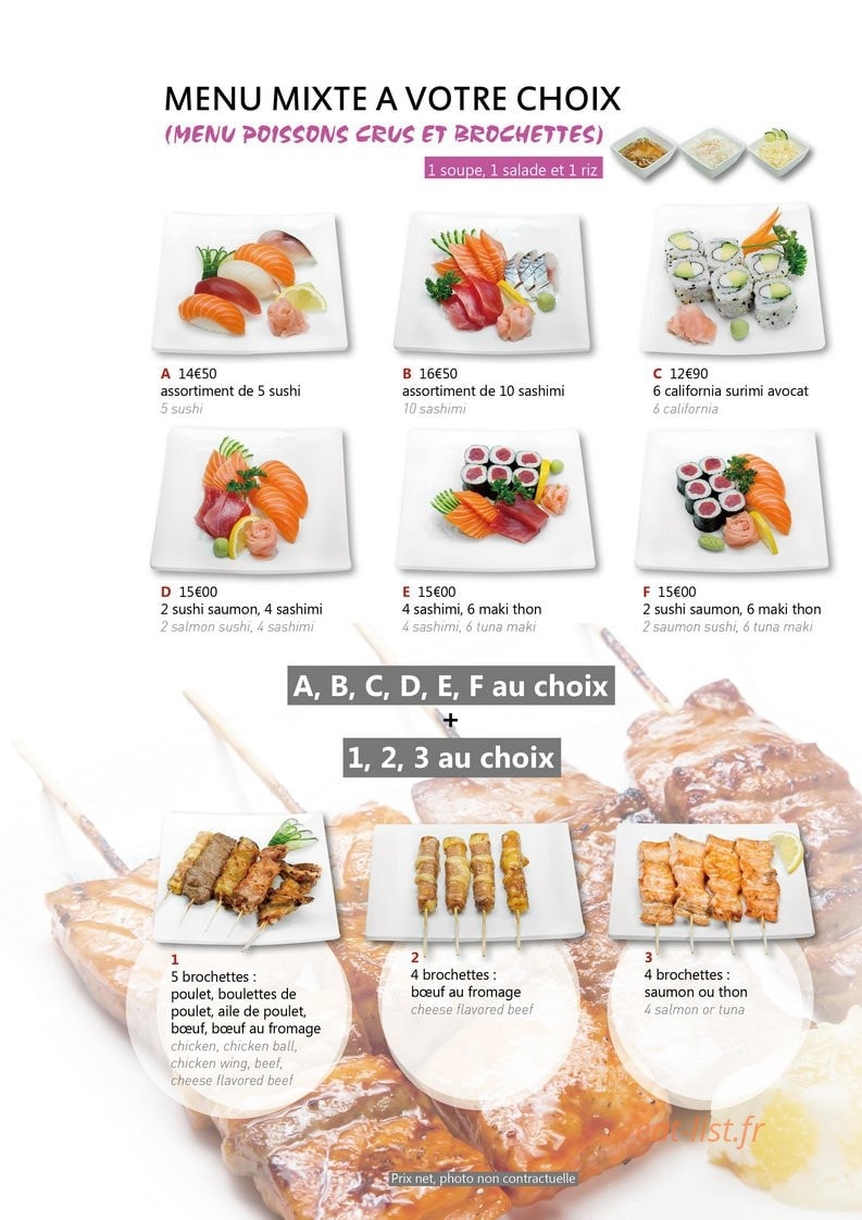 Yakitori — carte page 7