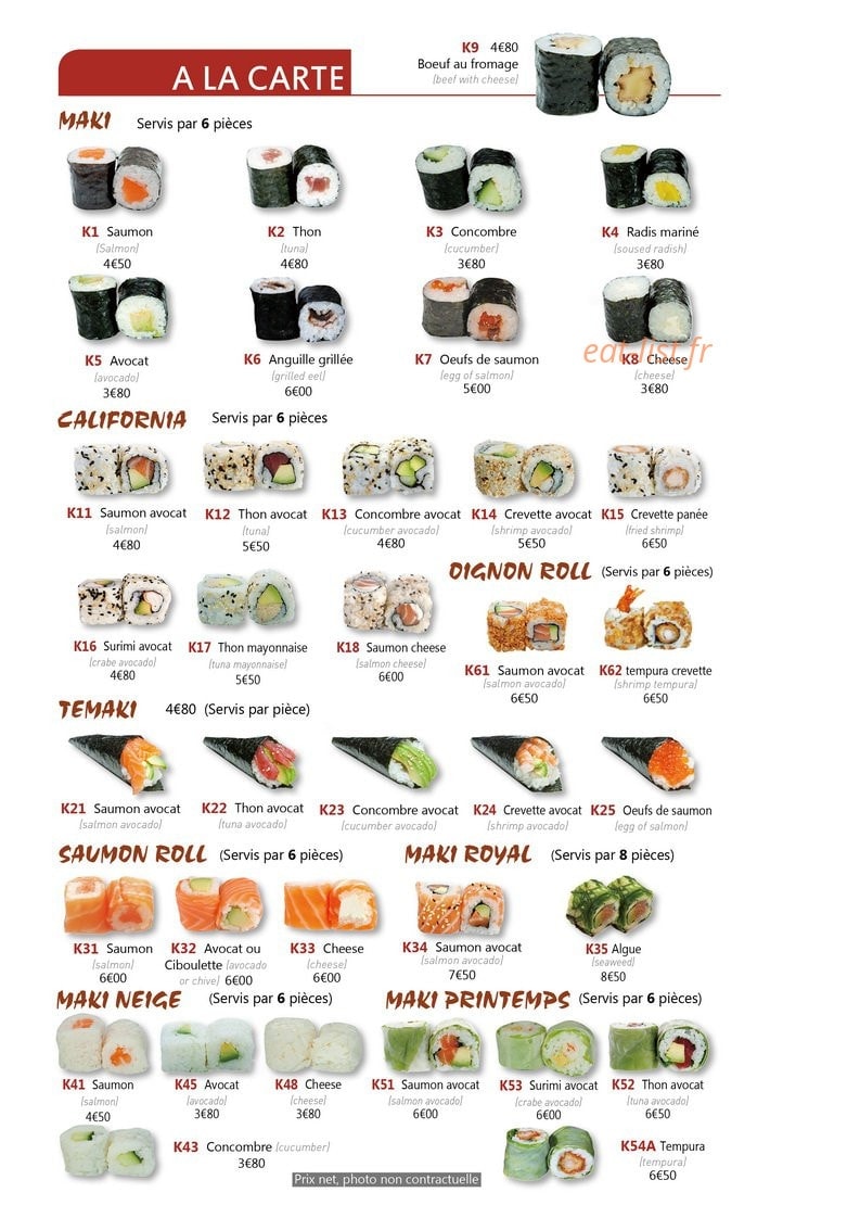 Yakitori — carte page 2