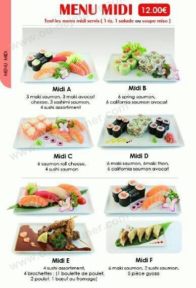 Yomi Sushi — carte page 8