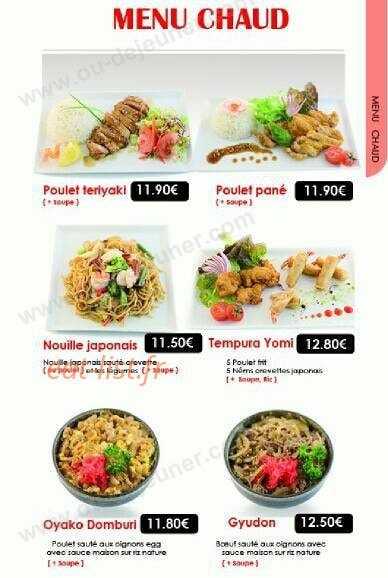 Yomi Sushi — carte page 7