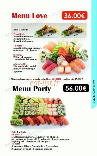 Yomi Sushi — carte page 13