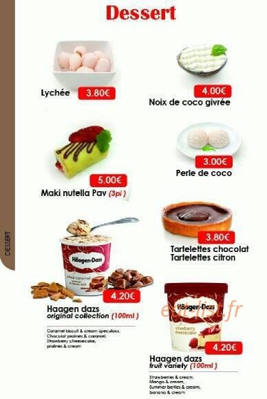 Yomi Sushi — carte page 14