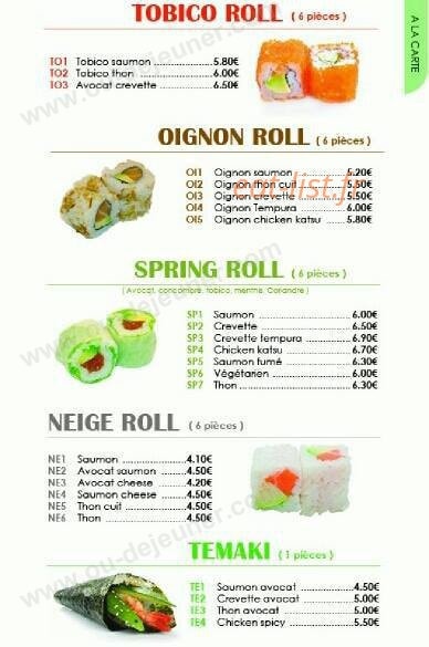 Yomi Sushi — carte page 4
