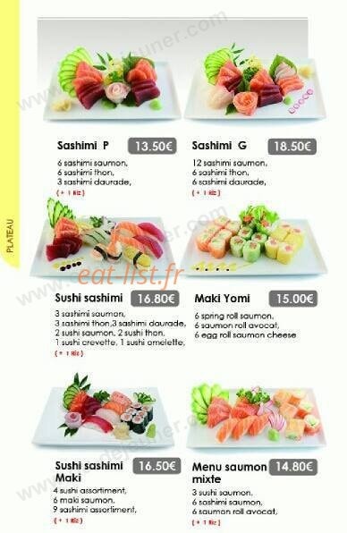 Yomi Sushi — carte page 12