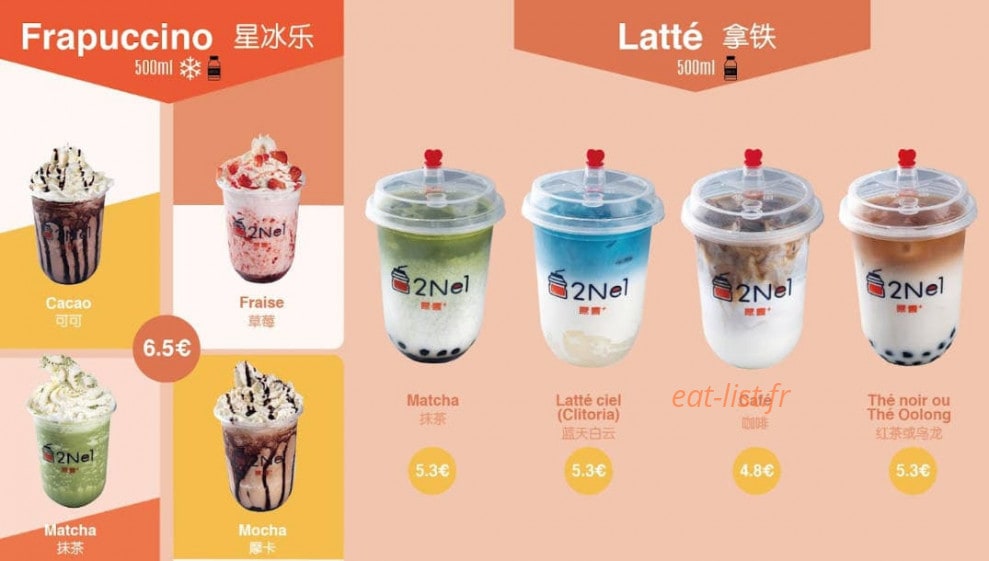 2Ne1 bubble tea — carte page 5