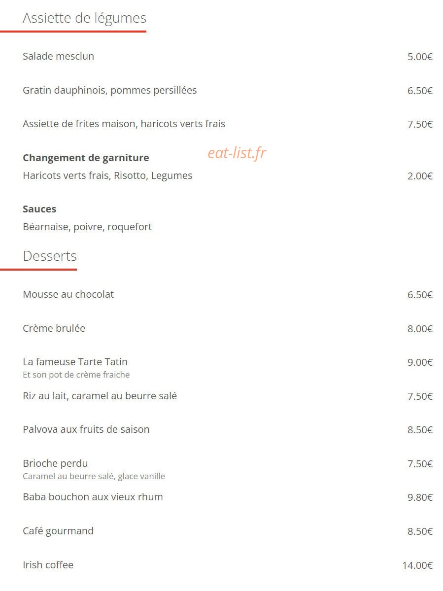 A La Tour Eiffel — carte page 6