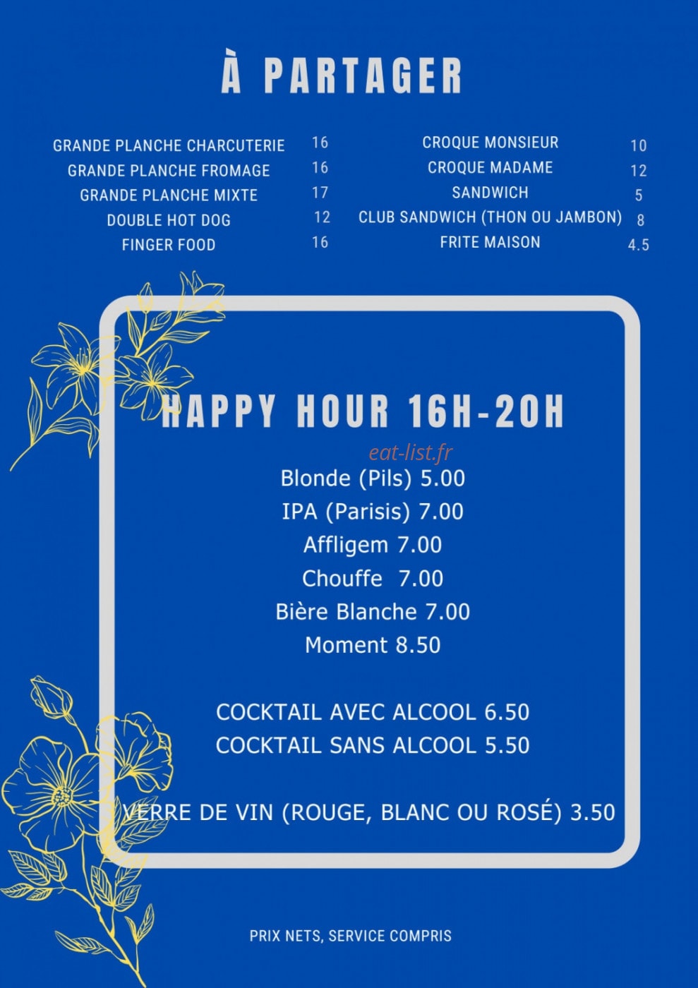 Au Café Jaby — carte page 3