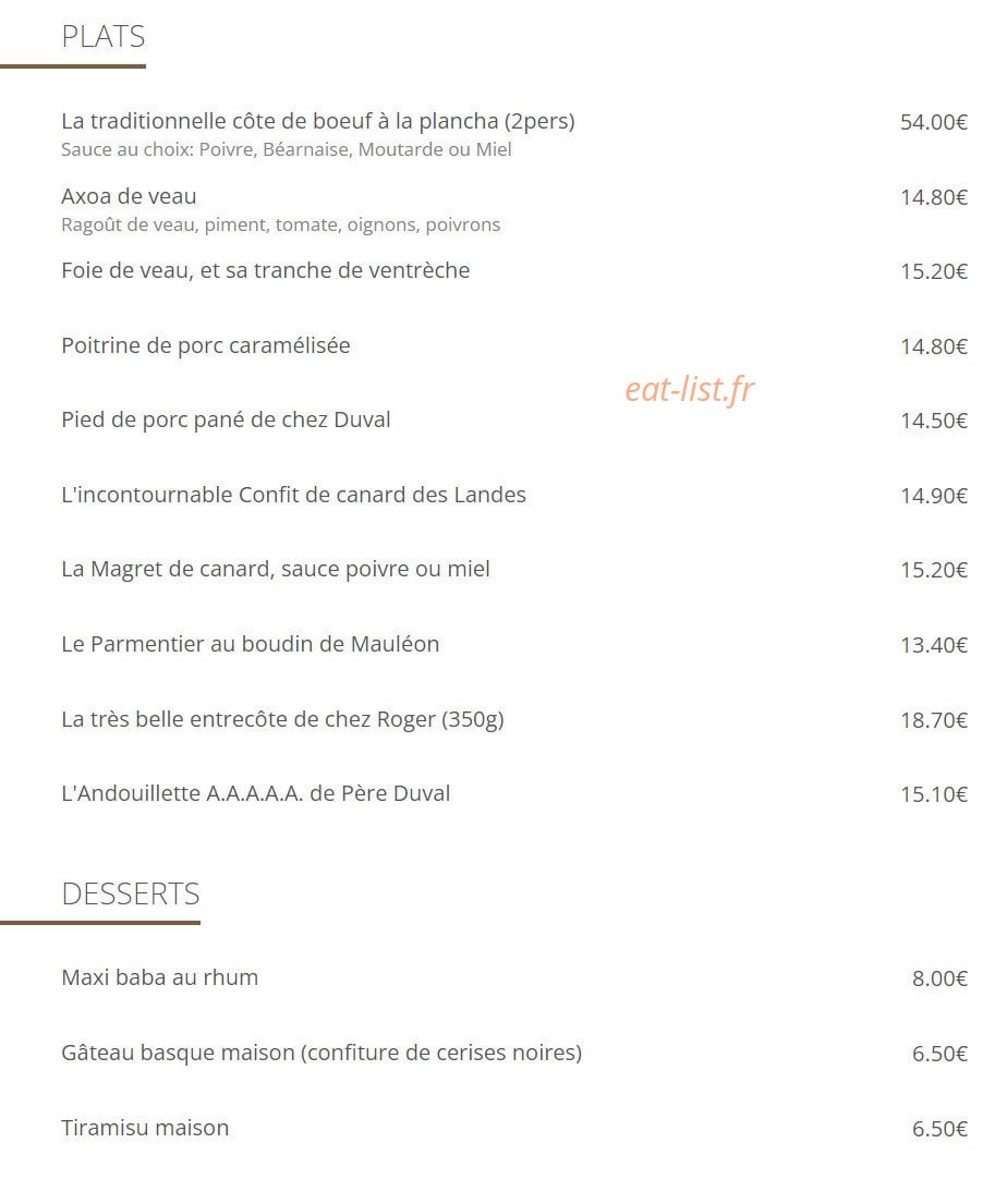 Au Dernier Métro — carte page 2