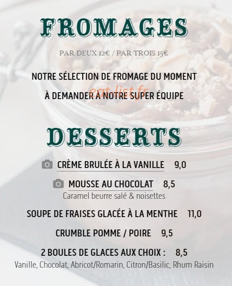 Au Roi du Café — carte page 3
