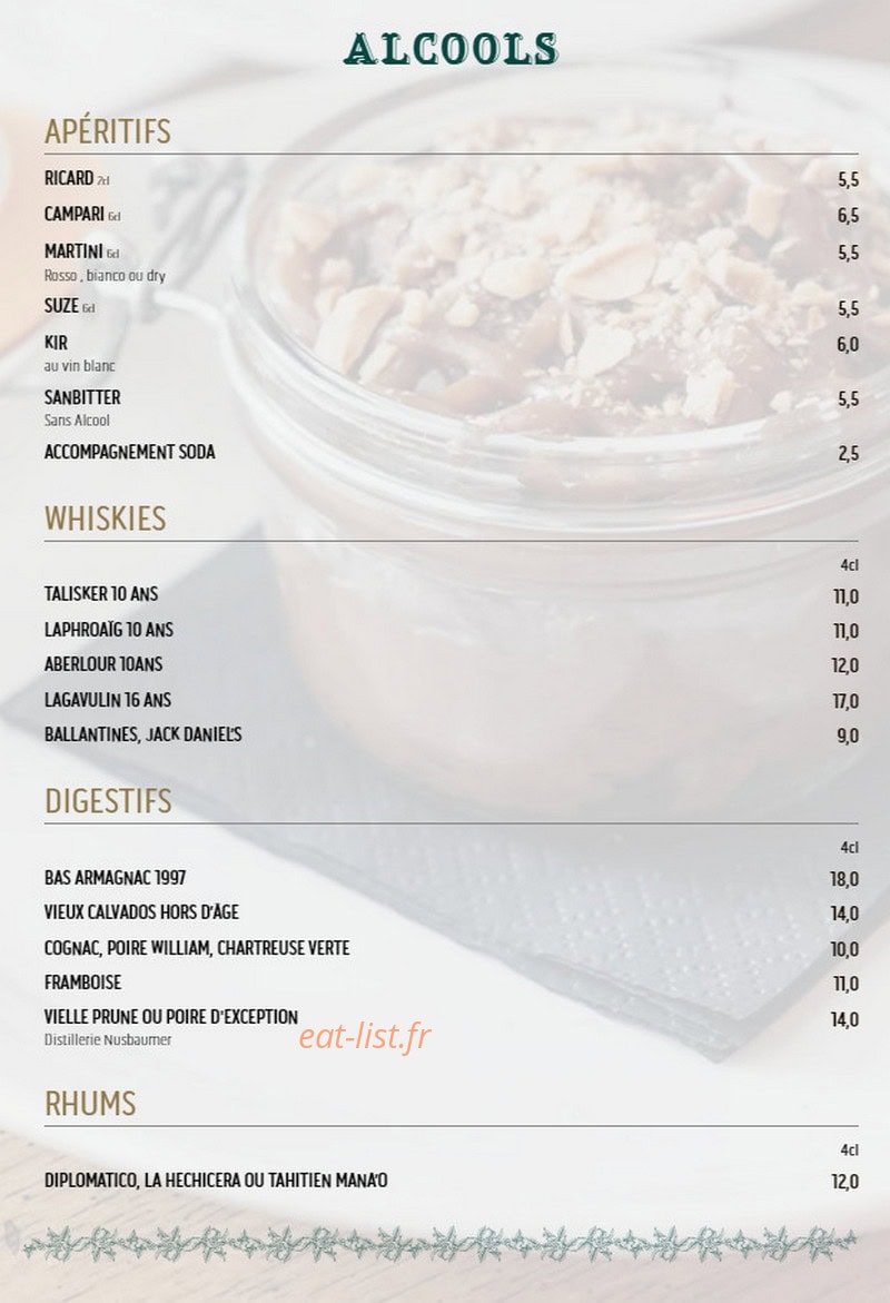 Au Roi du Café — carte page 13