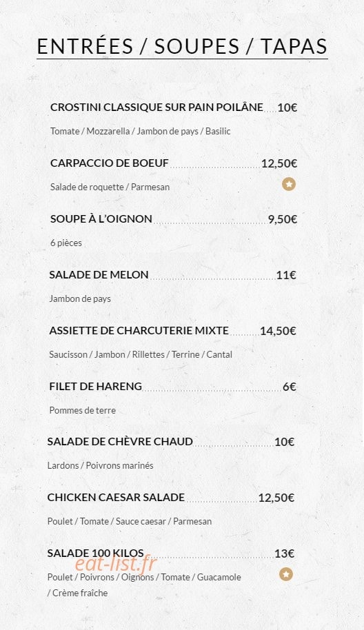 Aux 100 Kilos — carte page 3
