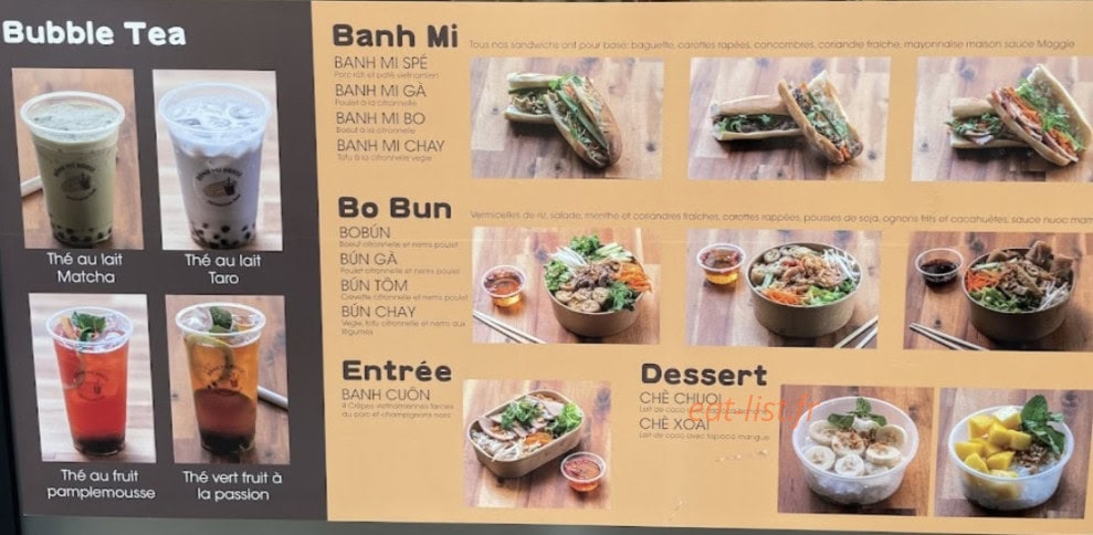Bánh Mì House — carte page 1