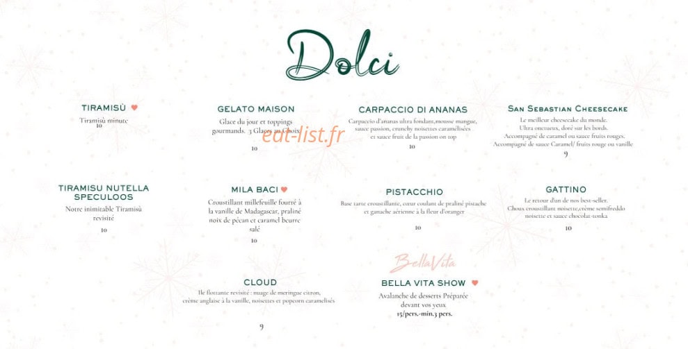 Bella vita — carte page 5