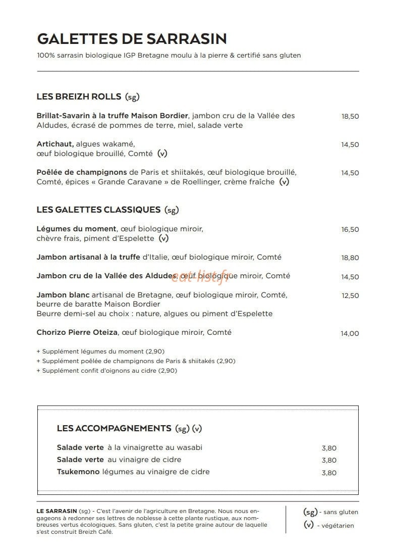 Breizh Café Charles Michels — carte page 4