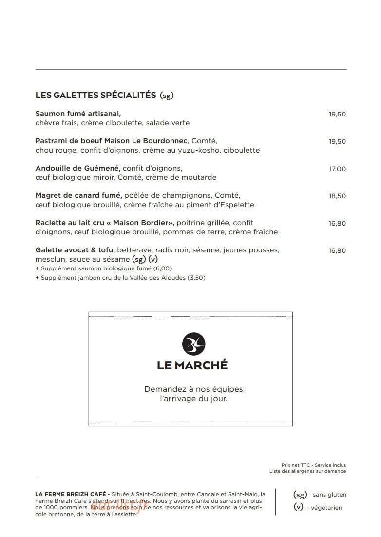 Breizh Café Charles Michels — carte page 5