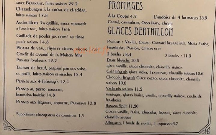 Café Beaugrenelle — carte page 6