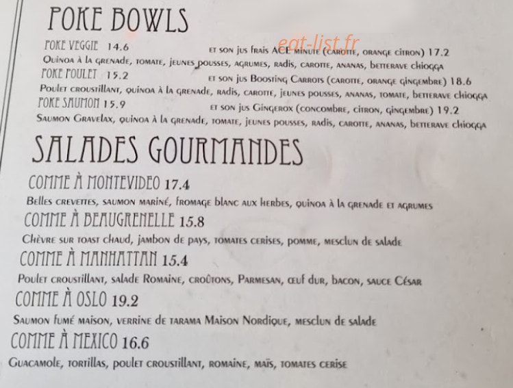 Café Beaugrenelle — carte page 4