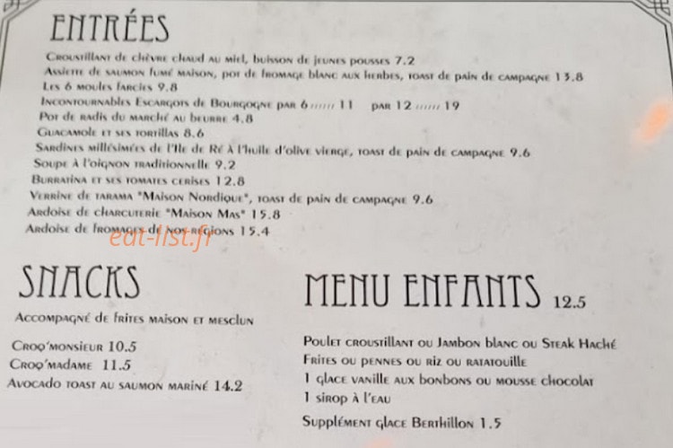 Café Beaugrenelle — carte page 3