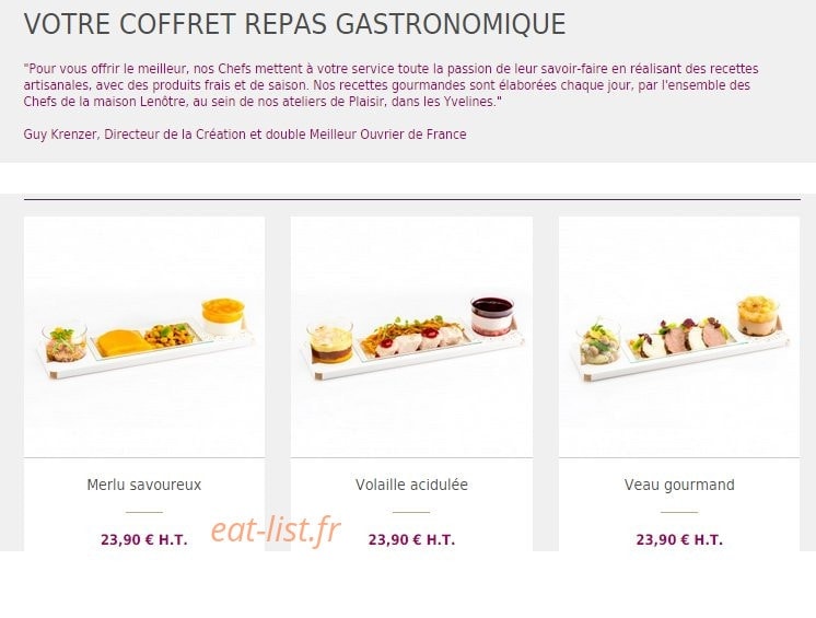 Café Lenôtre — carte page 2