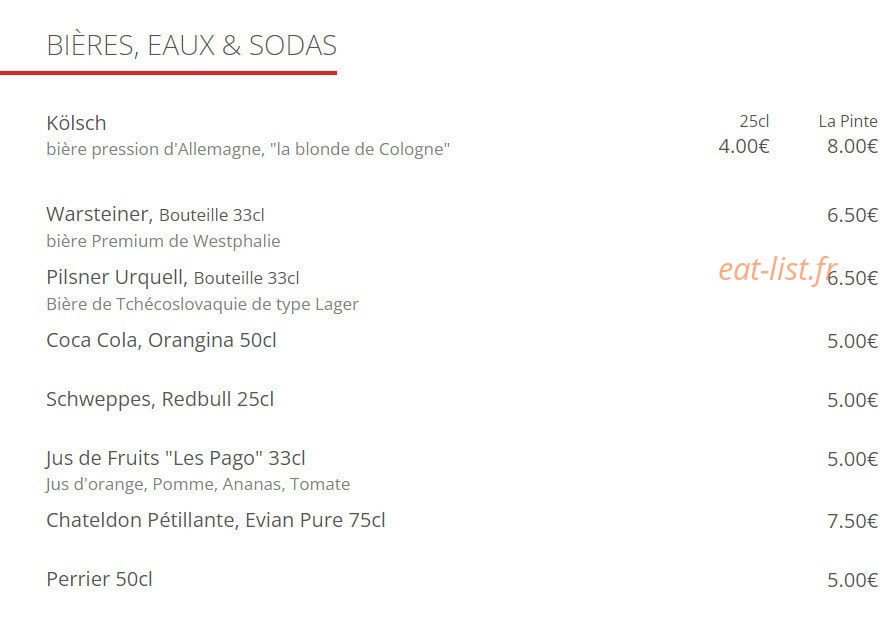 Café Michel — carte page 4