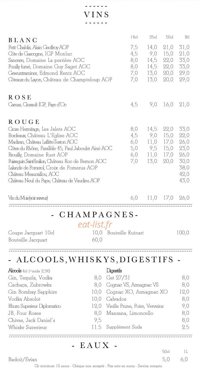 Café Regalia — carte page 4
