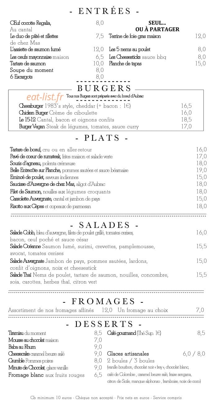 Café Regalia — carte page 8