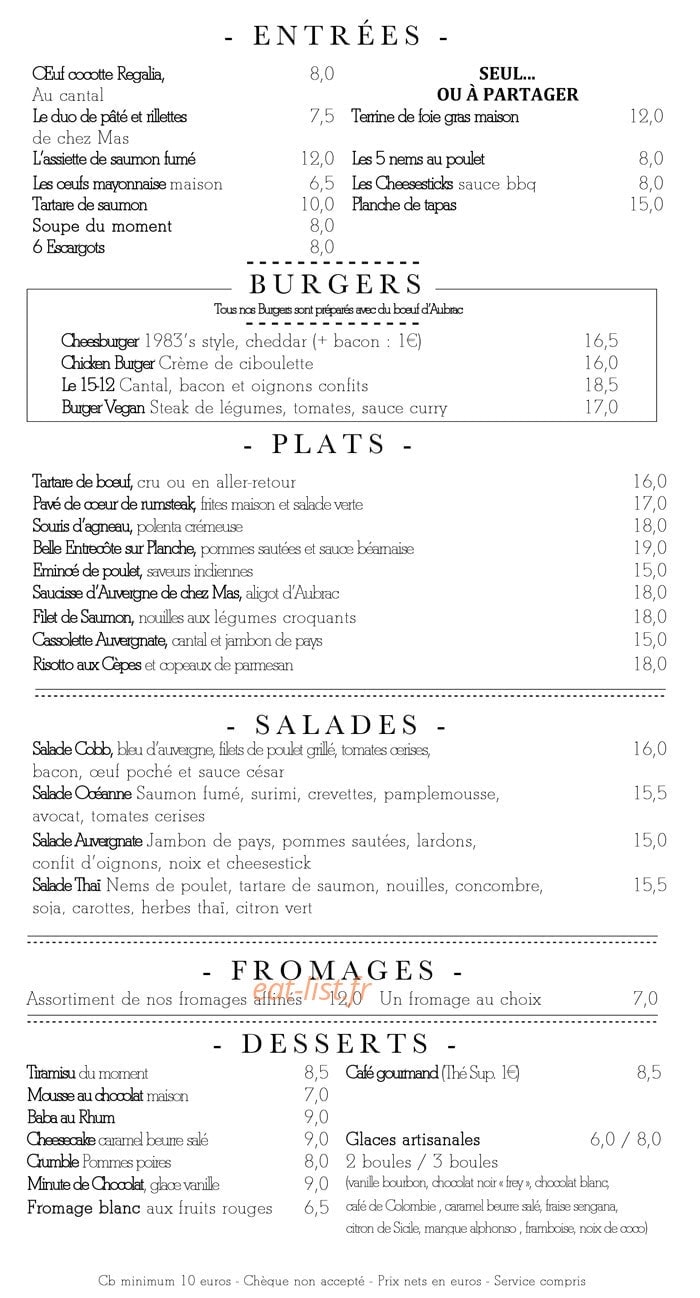 Café Regalia — carte page 7
