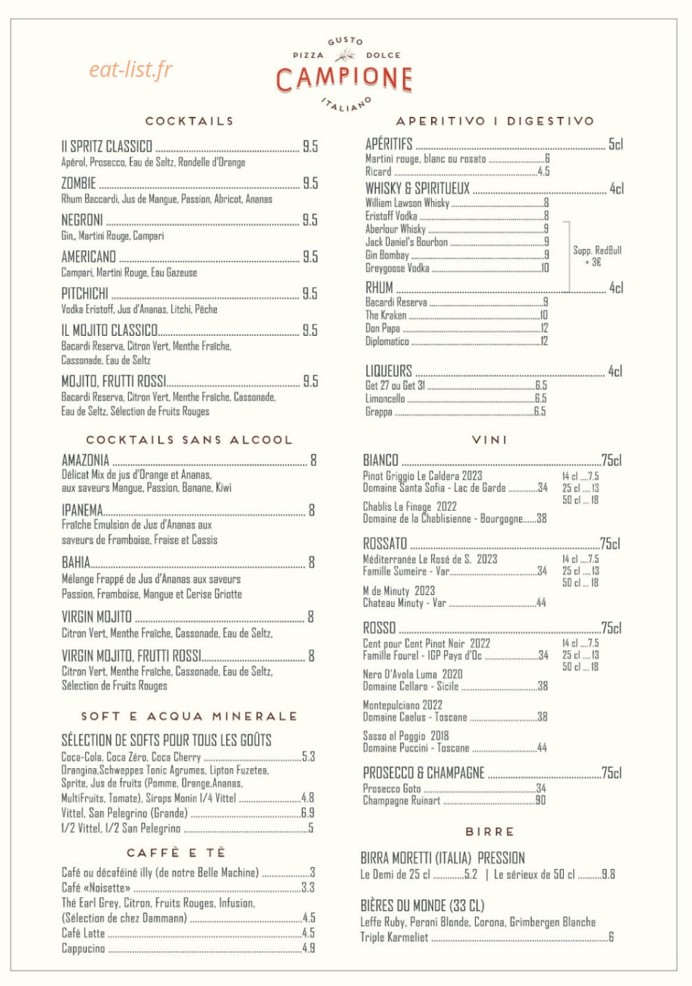 Campione Pizza & Quiz — carte page 2