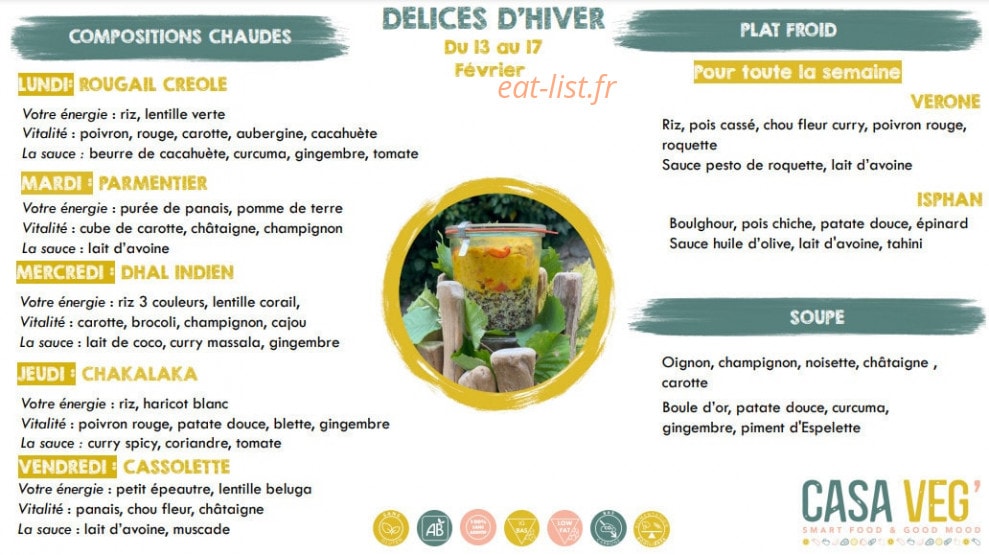Casa Veg' — carte page 3