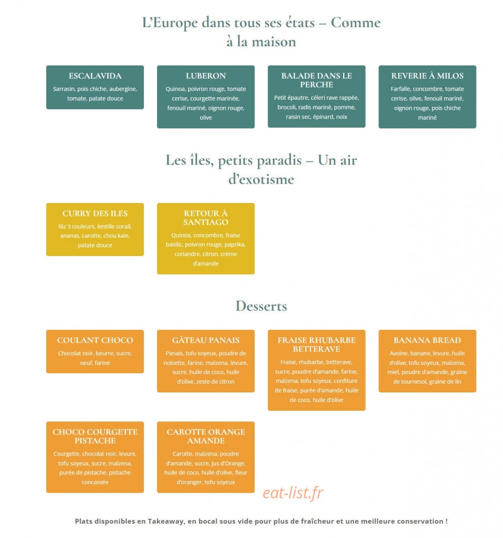 Casa Veg' — carte page 2