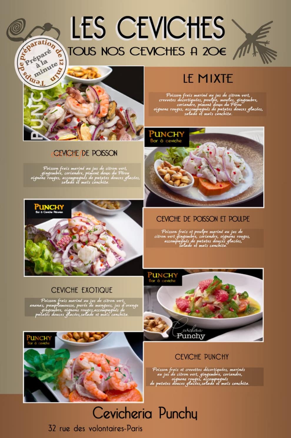 Cevicheria Punchy — carte page 2