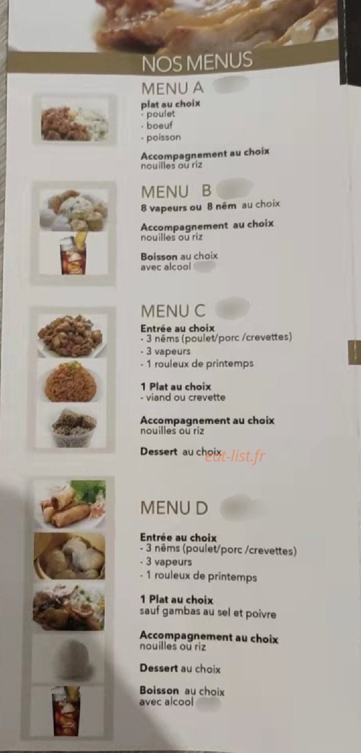 Chez Yang — carte page 4