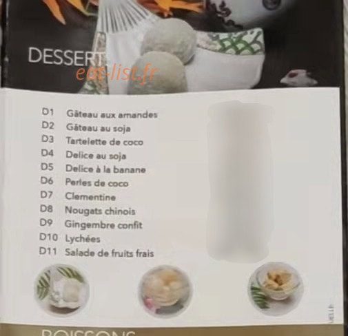 Chez Yang — carte page 6