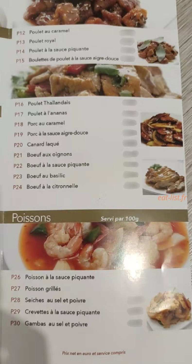 Chez Yang — carte page 3