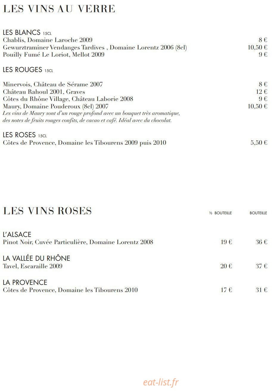 Ciel de Paris — carte page 11