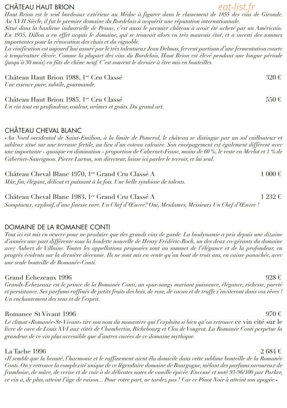 Ciel de Paris — carte page 10