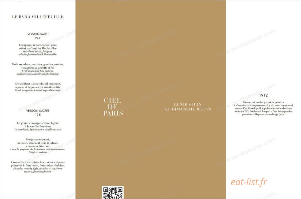 Ciel de Paris — carte page 1