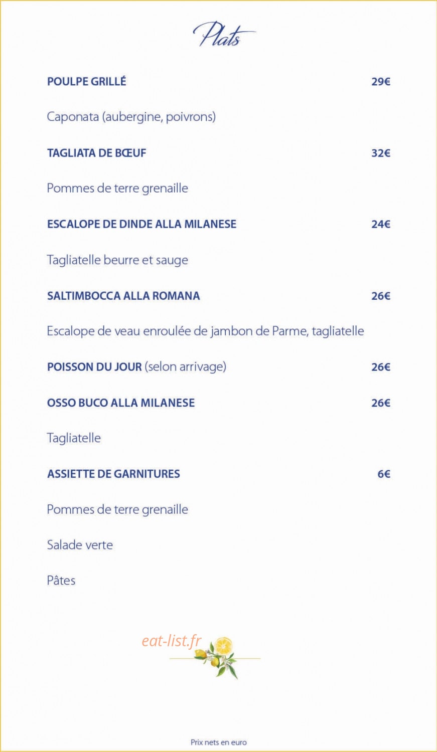Claudia Paris — carte page 6